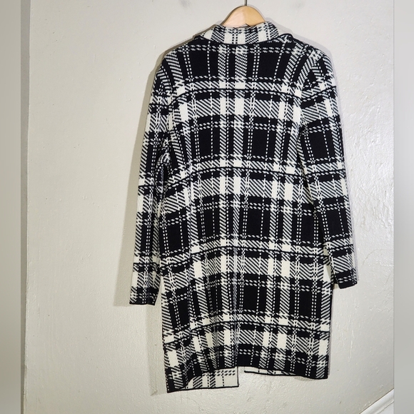 Chaps Black and White Plaid Blazer - Picture 2 of 3